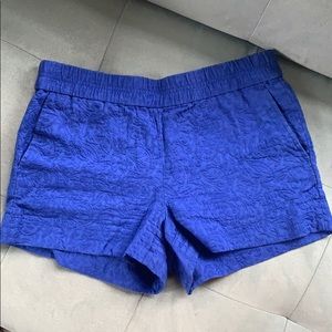J Crew Cobalt Blue Textured Short